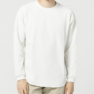 ワッフルロングTシャツ