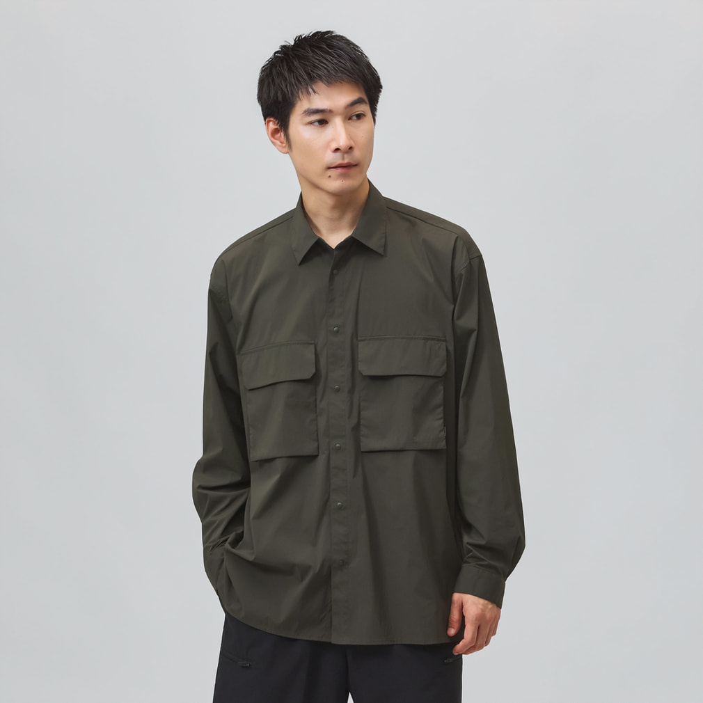 【新品未使用】サイズ6 メンズ シャツ ラッセルノ 1637 ティゴラ メンズ 長袖 シャツ 撥水長袖フラップポケットシャツ CORDURA