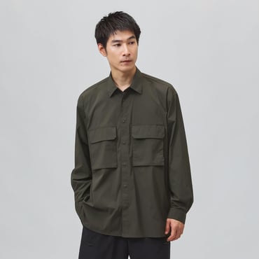 撥水長袖フラップポケットシャツ CORDURA(R)使用