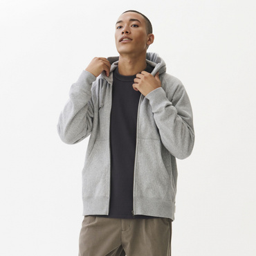 スウェットジップパーカー SOLOTEX(R)使用