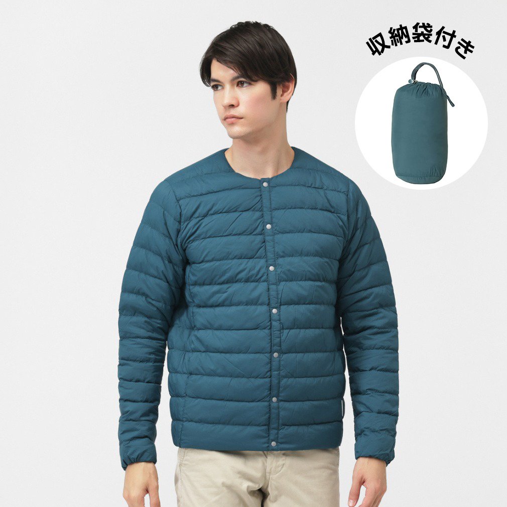 ライトダウンジャケット(ピーコックブルー-S)