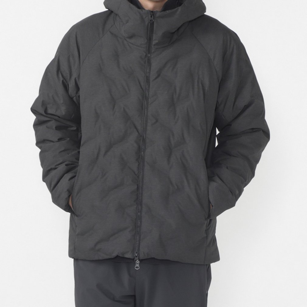 アルミ蓄熱パデッドフードジャケット THERMOLITE(R)使用 杢(チャコールグレー-S)