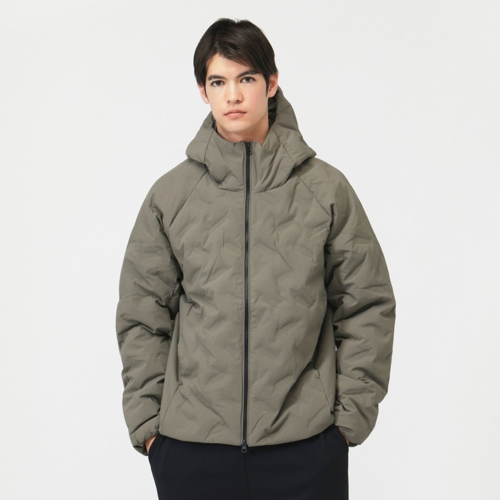 アルミ蓄熱パデッドフードジャケット THERMOLITE(R)使用(サンド-S)