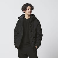 アルミ蓄熱パデッドフードジャケット THERMOLITE(R)使用