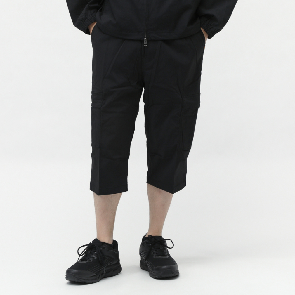 カーゴカプリパンツ CORDURA(R)使用(ブラック-S)