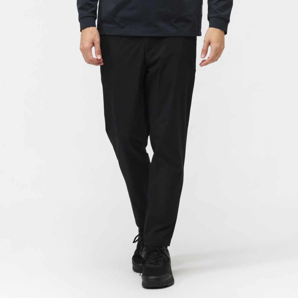 4WAYストレッチテーパードパンツ(ブラック-M-XL)