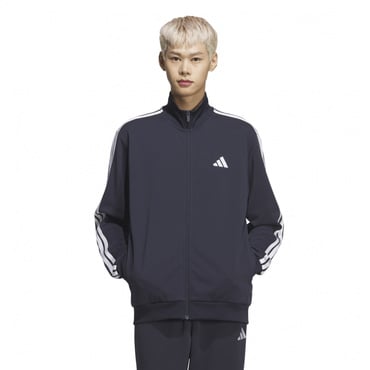 スリーストライプス レギュラーフィット ダブルニット トラックトップ