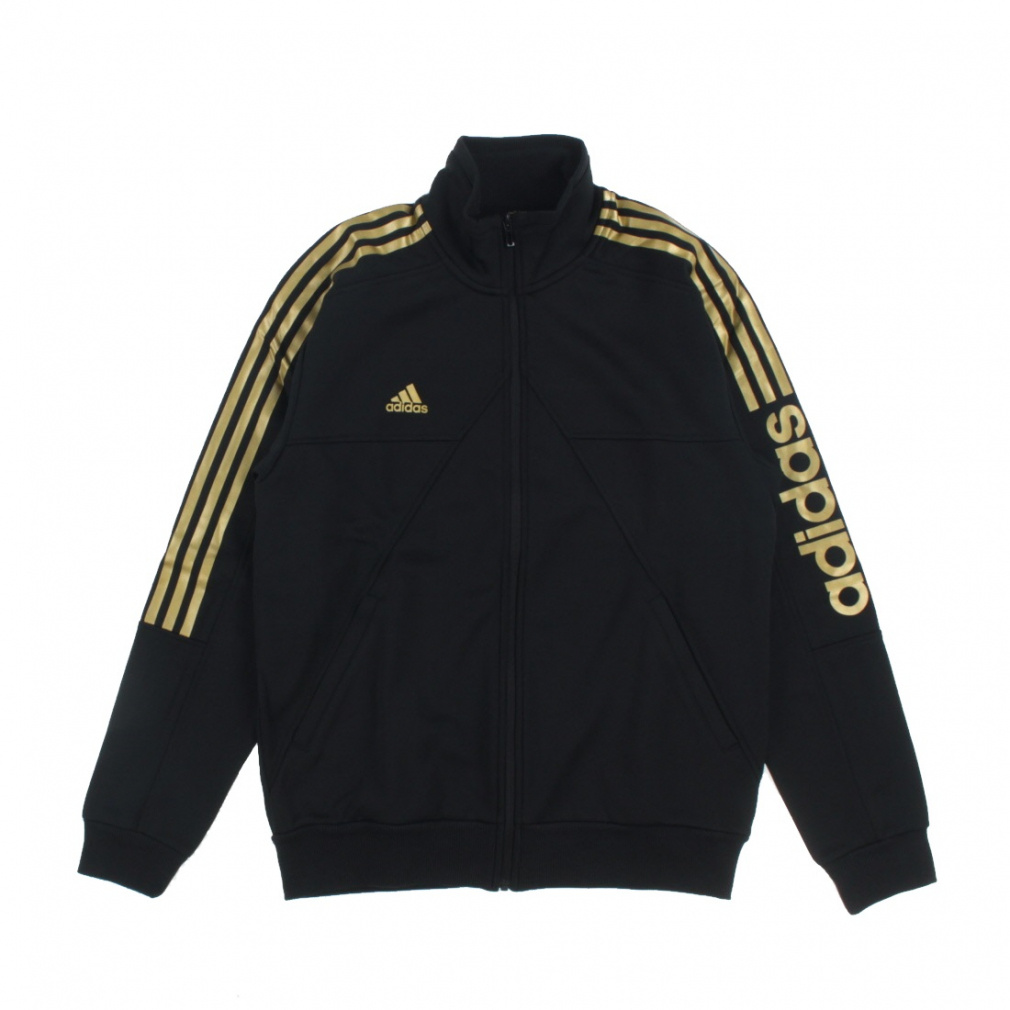 新品 adidas ブラック ゴールド ジャージジャケット M M HOT トラックトップ｜Alpen Online