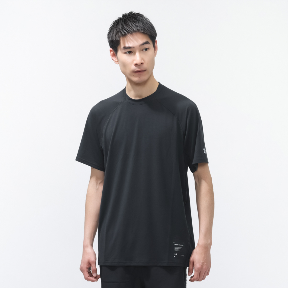 UAモチベート ソフト ショートスリーブ Tシャツ(ブラック-S)