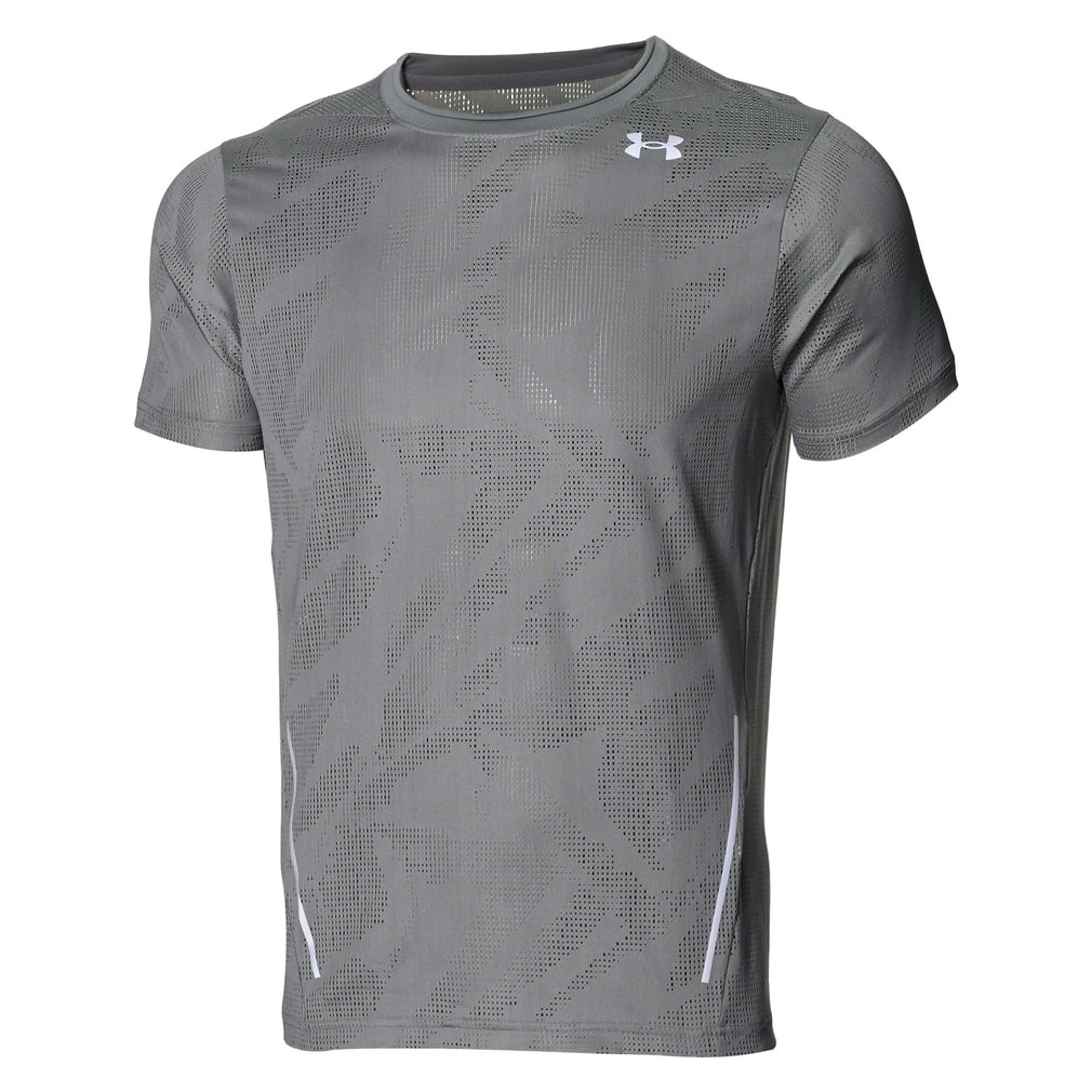 UAクール プロ ベント ショートスリーブ Tシャツ(チャコールグレー-S)
