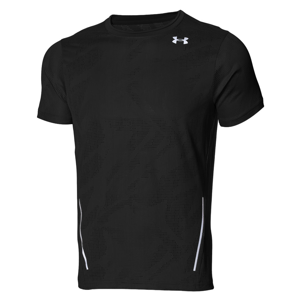 UAクール プロ ベント ショートスリーブ Tシャツ(ブラック-S)