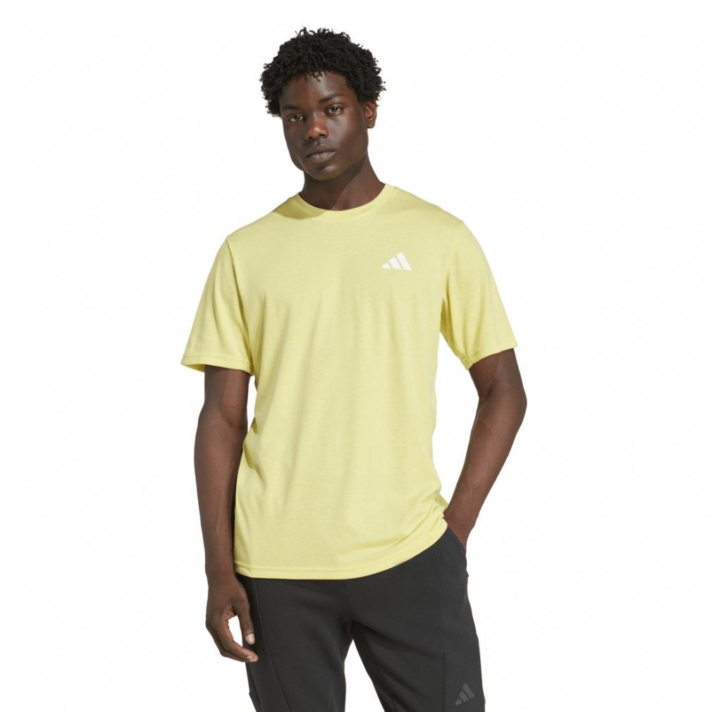 トレイン エッセンシャルズ Feelready ノベルティ 半袖Tシャツ(イエロー-S　メンズ)