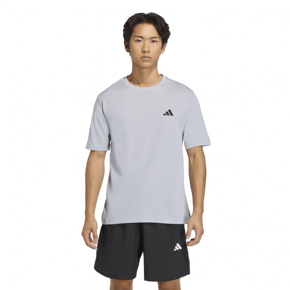 ワークアウト エッセンシャルズ ベース 半袖Tシャツ(ライトグレー-S)
