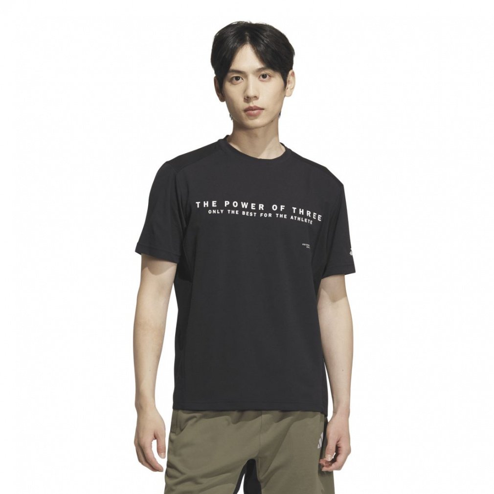 アディダス メンズ ADPTN アディダスアダプテーション レギュラーフィット ホリゾンタルストライプステクスチャードダブルニット半袖Tシャツ KQD52 JM1999 JM1998 JM1996