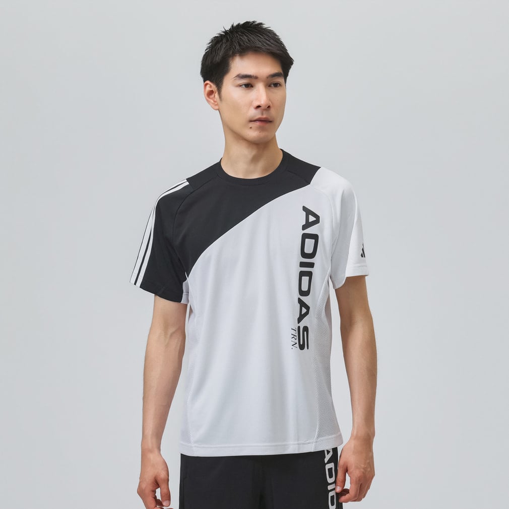 アディダス メンズ 半袖 機能 Tシャツ M TRN カラーブロック S/S T
