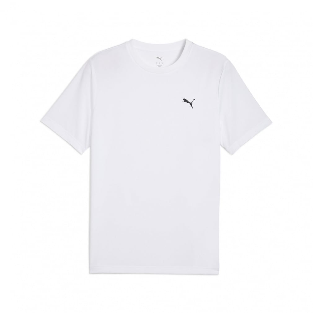 ESS スモール ロゴ ポリ Tシャツ(ホワイト-S)