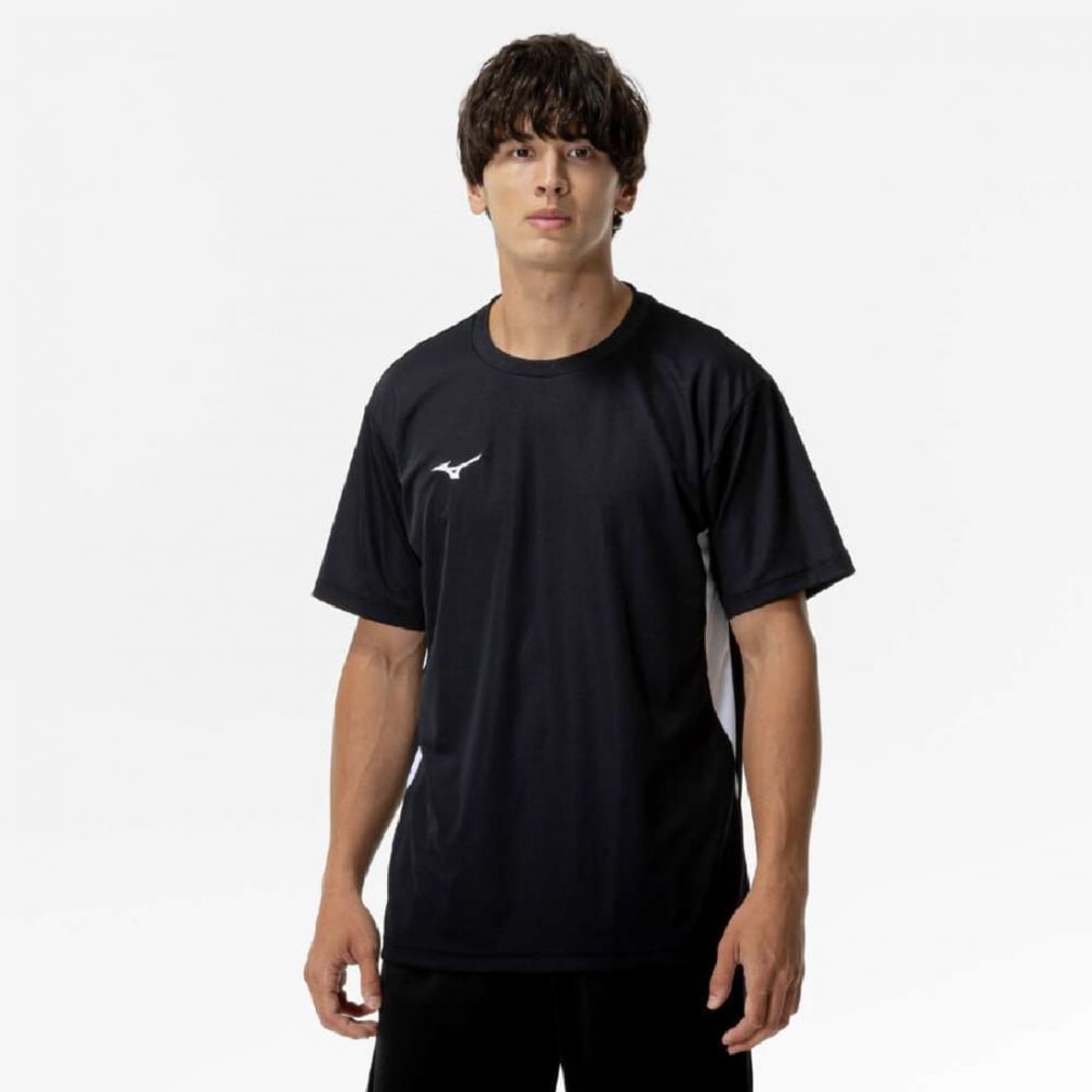 ミズノ メンズ 半袖 機能 Tシャツ ナビドライTシャツ 半袖・切替