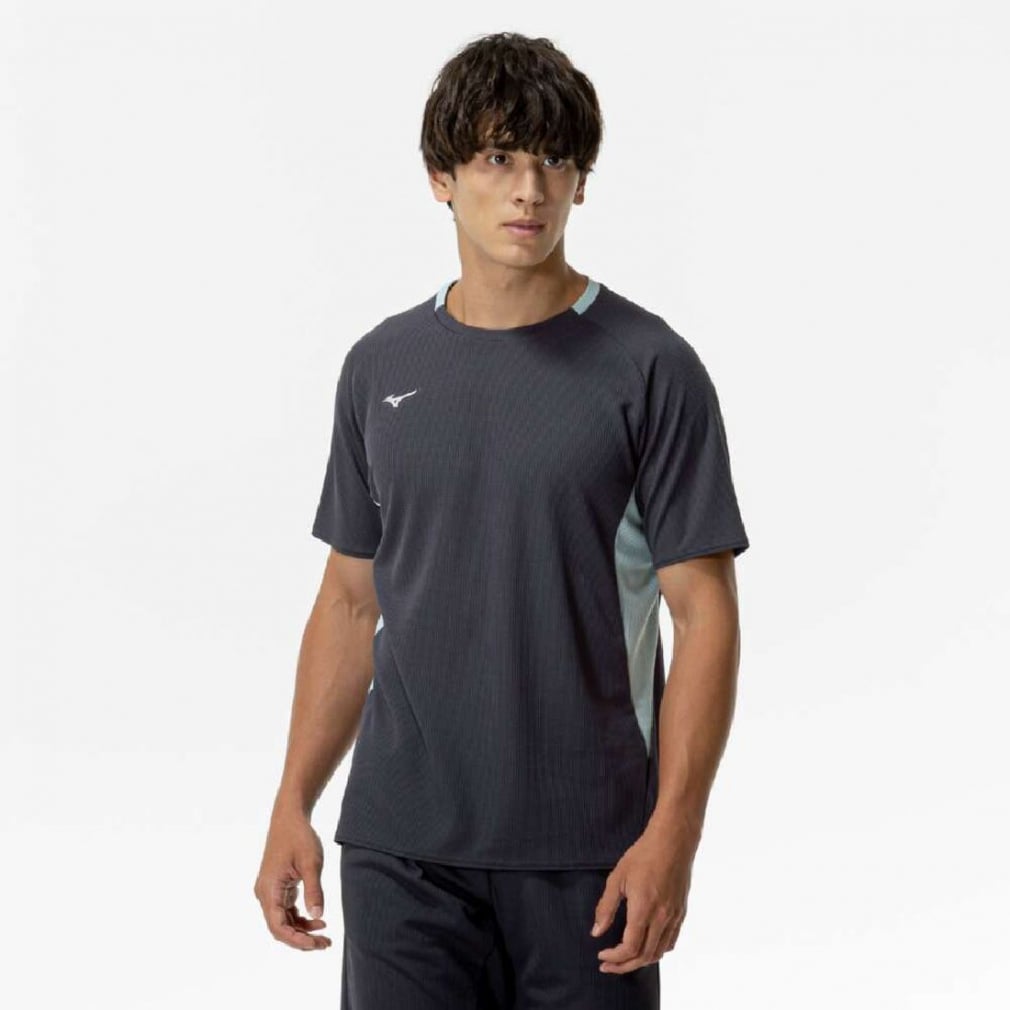 ミズノ ドライエアロフローTシャツ メンズ 32MA052020 L メンズ ドライエアロフローTシャツ(Lサイズ/エーテルブルー) 32MA0061