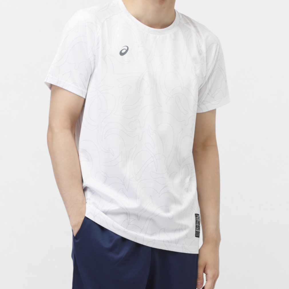 アシックス メンズ 半袖 機能 Tシャツ ドライグラフィック半袖シャツ