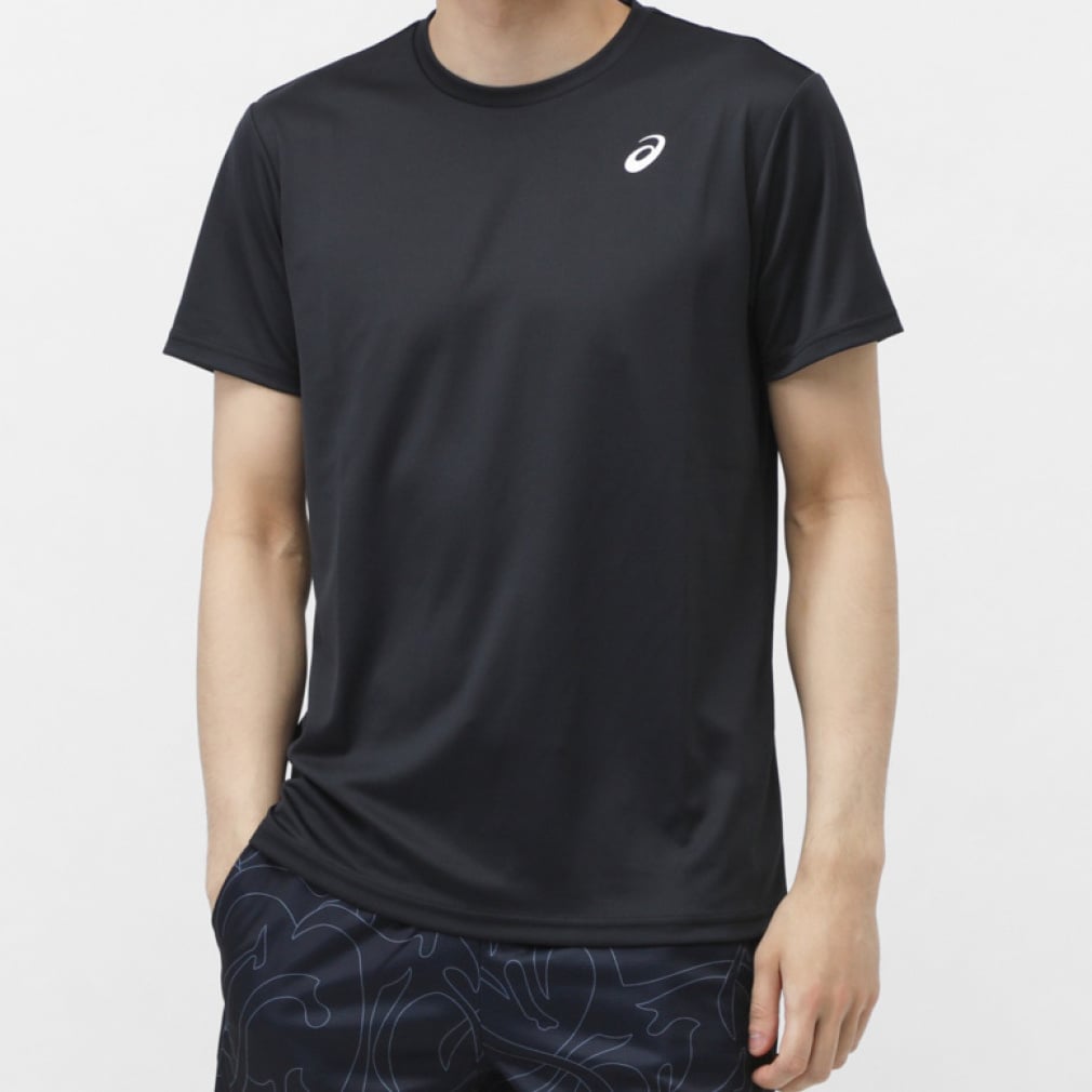 アシックス メンズ 半袖 機能 Tシャツ ドライワンポイント半袖シャツ