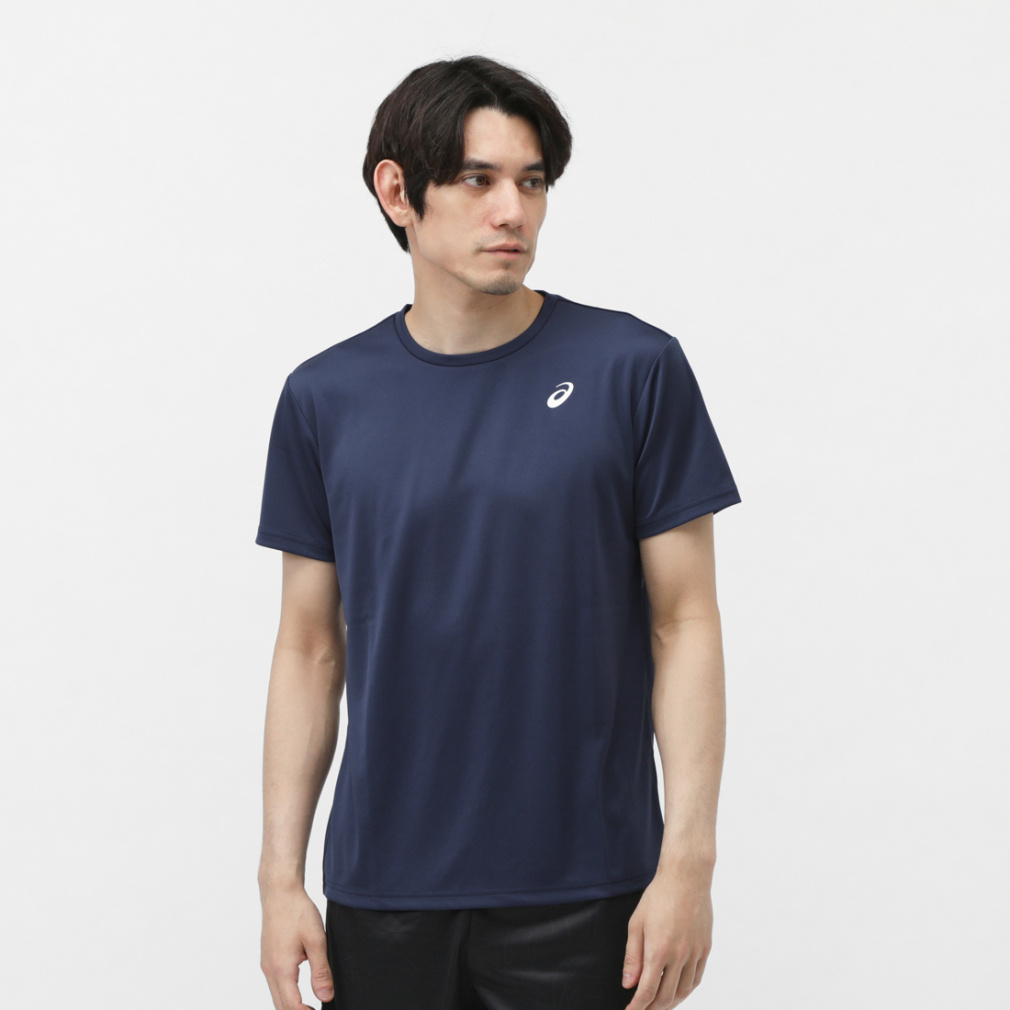 アシックス メンズ 半袖 機能 Tシャツ ドライワンポイント半袖シャツ