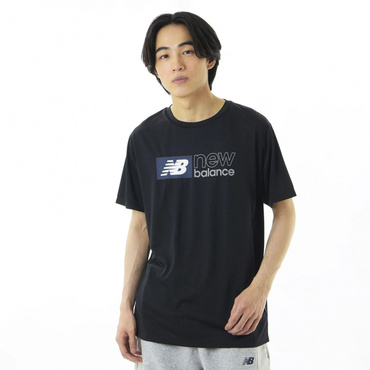 グラフィックショートスリーブTシャツ ブロックロゴ