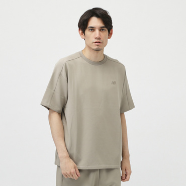 アルペン限定 リラックスショートスリーブTシャツ ウーブン(セピア-S　メンズ)