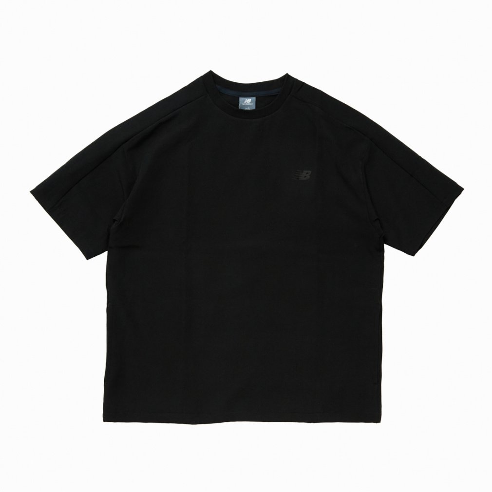 アルペン限定 リラックスショートスリーブTシャツ ウーブン(ブラック-S　メンズ)
