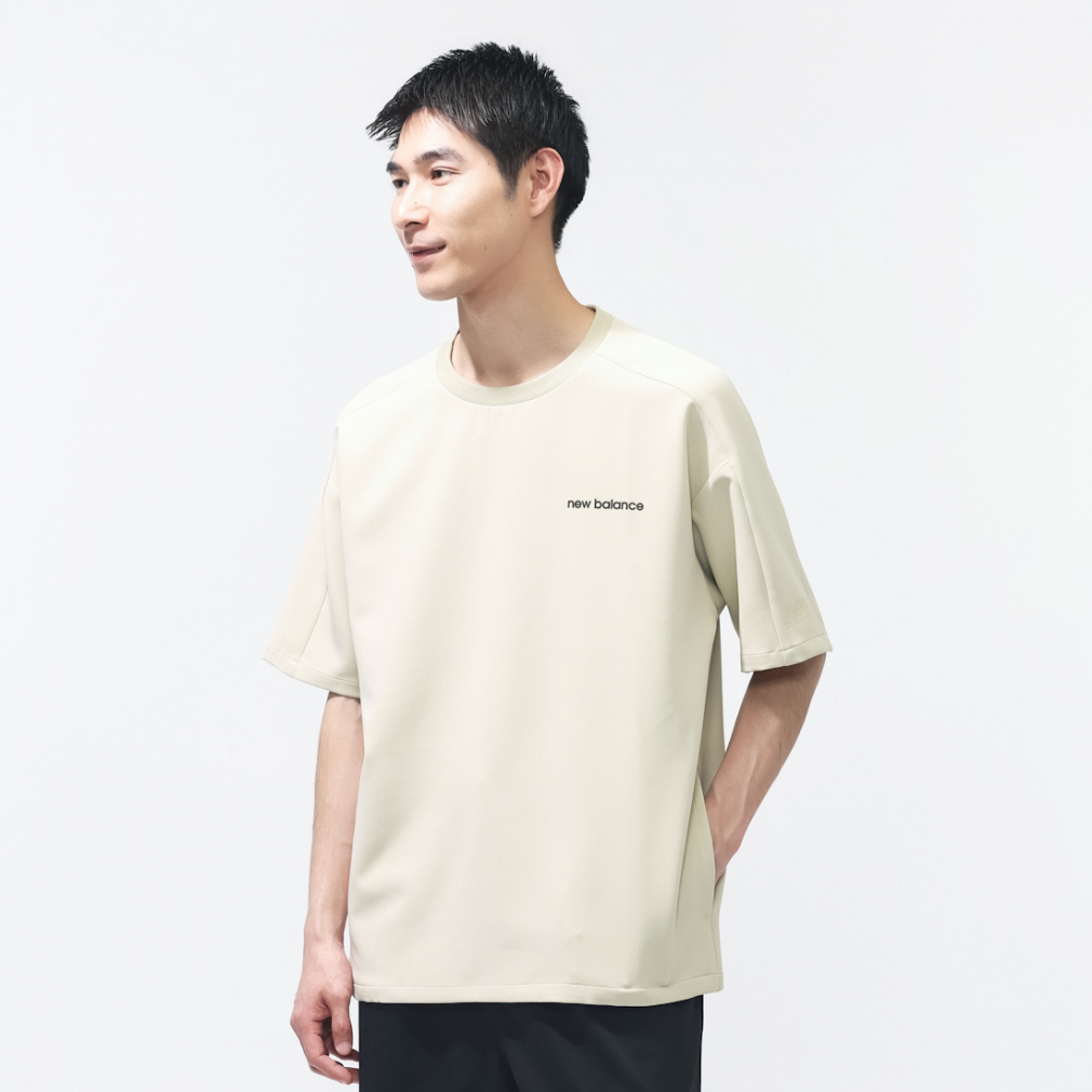 ニューバランス THE CITY メンズ 半袖 機能 Tシャツ ウーブンショート