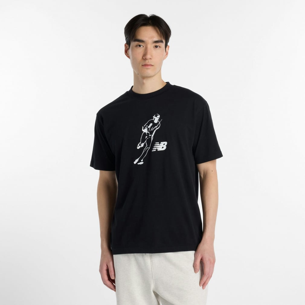 ニューバランス メンズ 半袖 機能 Tシャツ オールウェイズオンロゴ半袖