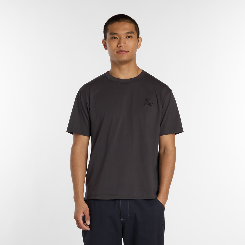 ニューバランス メンズ 半袖 機能 Tシャツ ヘビーオンス半袖Tシャツ
