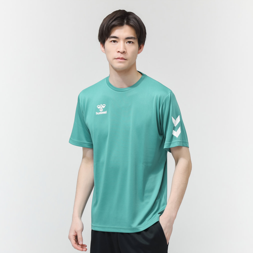ヒュンメル メンズ 半袖 機能 Tシャツ ワンポイントTシャツ HAY2147