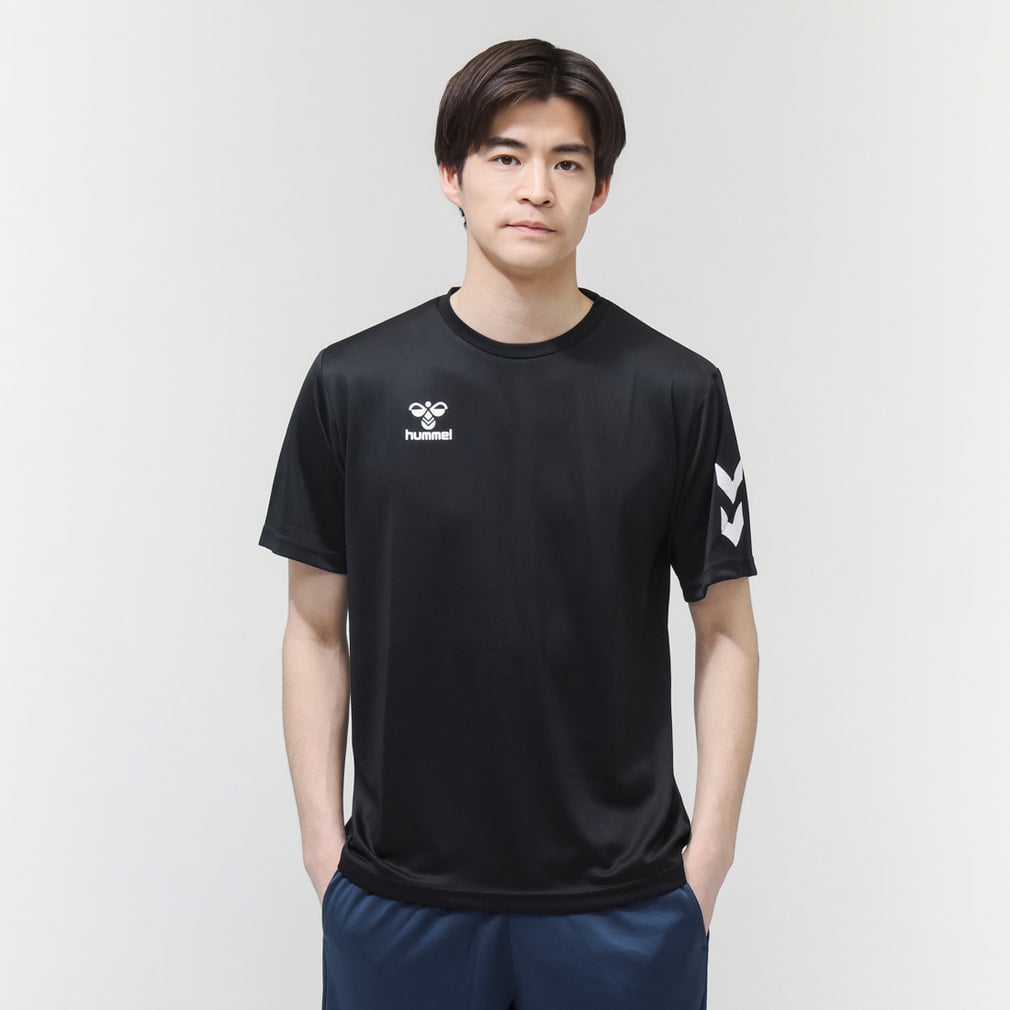 ヒュンメル メンズ 半袖 機能 Tシャツ ワンポイントTシャツ HAY2147