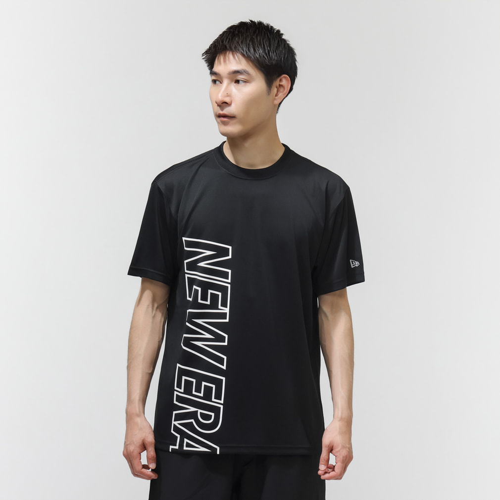 �j���[�G�� �����Y ���� �@�\ T�V���c PA SS TECH T VERTICAL LOGO BLK 261 14744518 BK �X�|�[�c�E�F�A �F �u���b�N NEW ERA