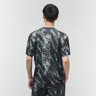 PA SS TECH TEE TIE-DYE BLK
