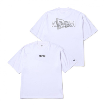 PA SS OS PF TEE OVERLAP LOGO WHI