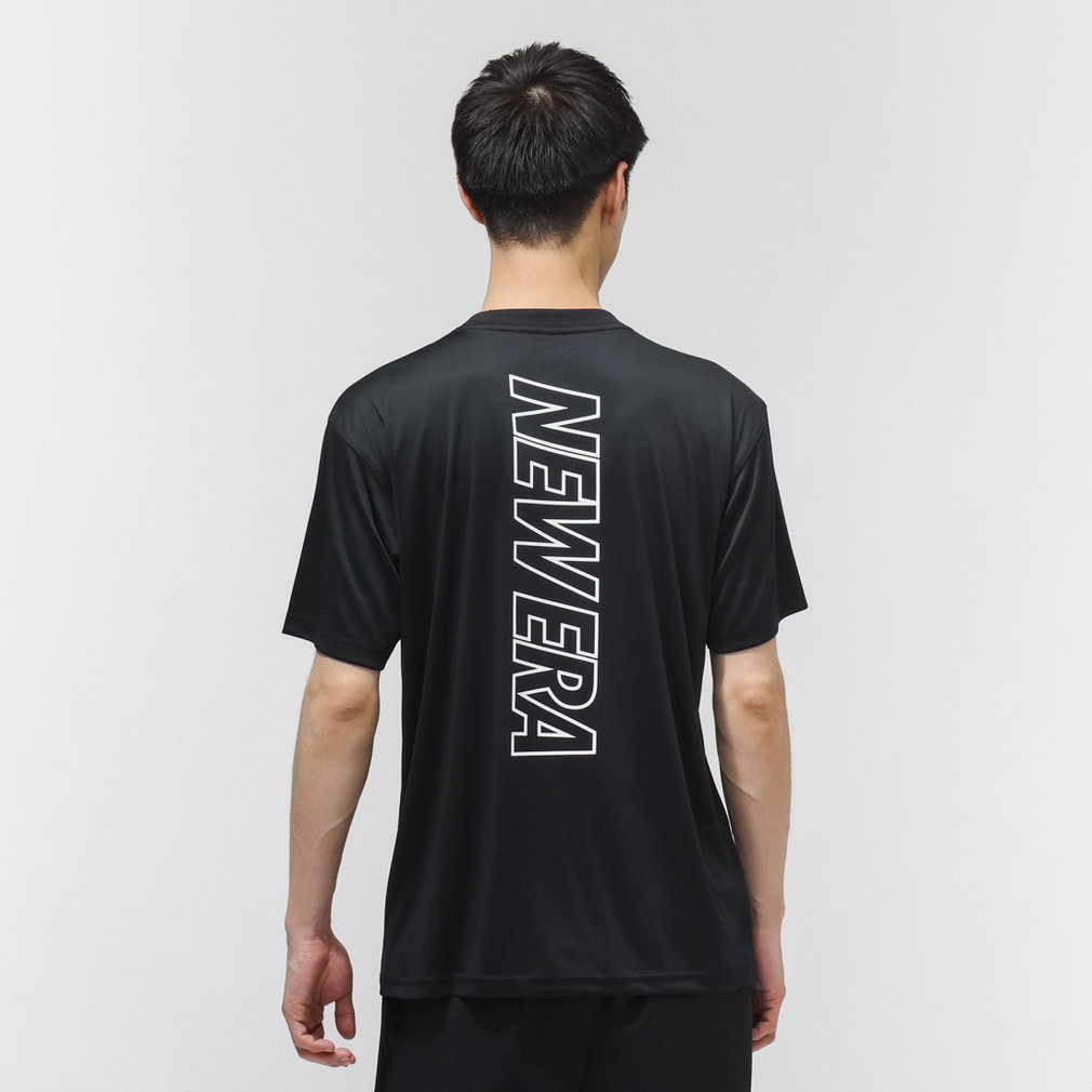 �j���[�G�� �����Y ���� �@�\ T�V���c PA SS RASH TEE VERTICAL LOGO BLK 14744528 BK �X�|�[�c�E�F�A �F �u���b�N NEW ERA