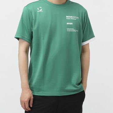 半袖シャツ 片袖切替