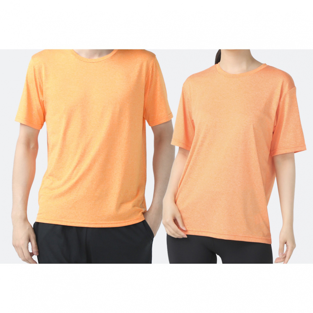 ドライUVカットTシャツ(オレンジ-3XL　メンズ)