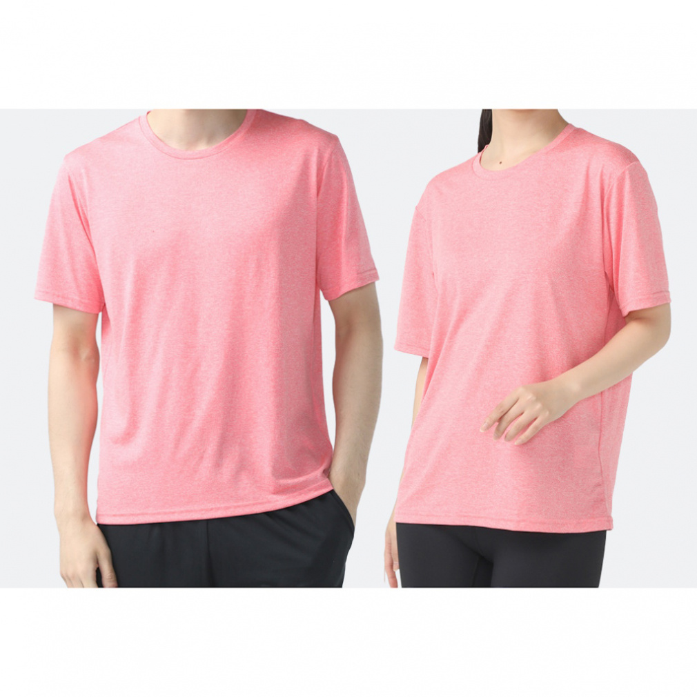 ドライUVカットTシャツ(ピンク-3XL　メンズ)