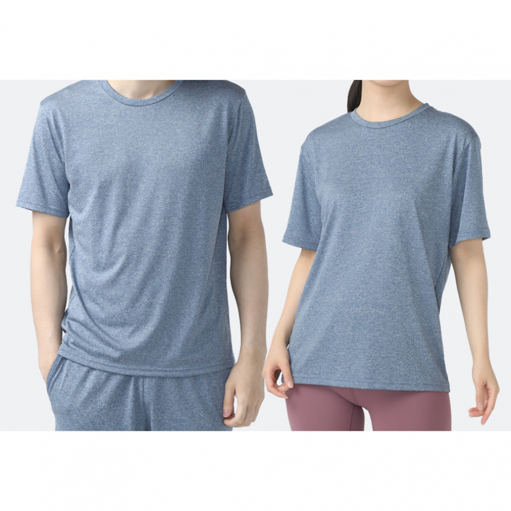 ドライUVカットTシャツ(ブルーグレー-3XL　メンズ)