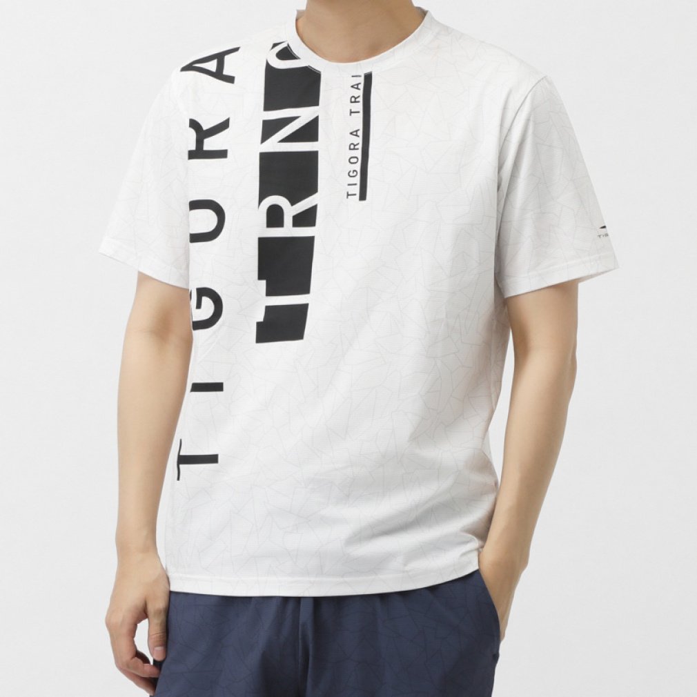 ドライメッシュTシャツ(ホワイト-S)