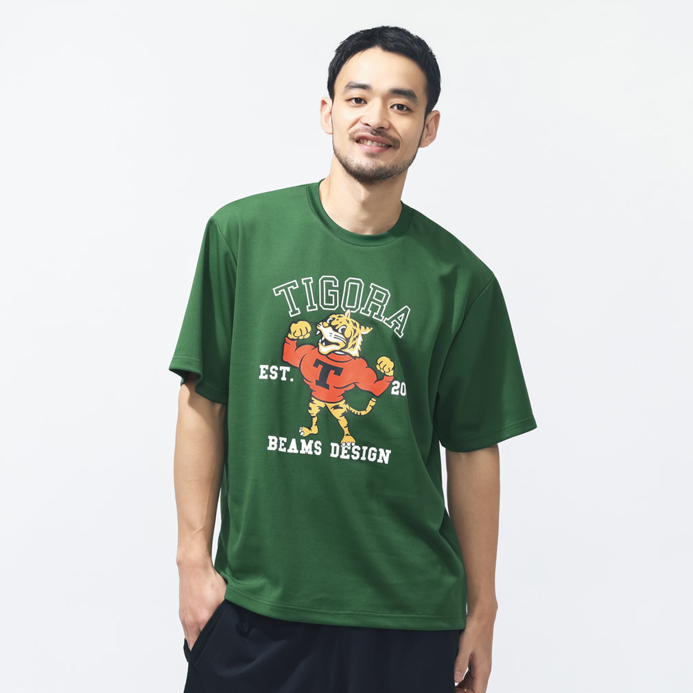 TIGORA by BEAMS DESIGN メンズ 半袖 機能 Tシャツ トレーニング