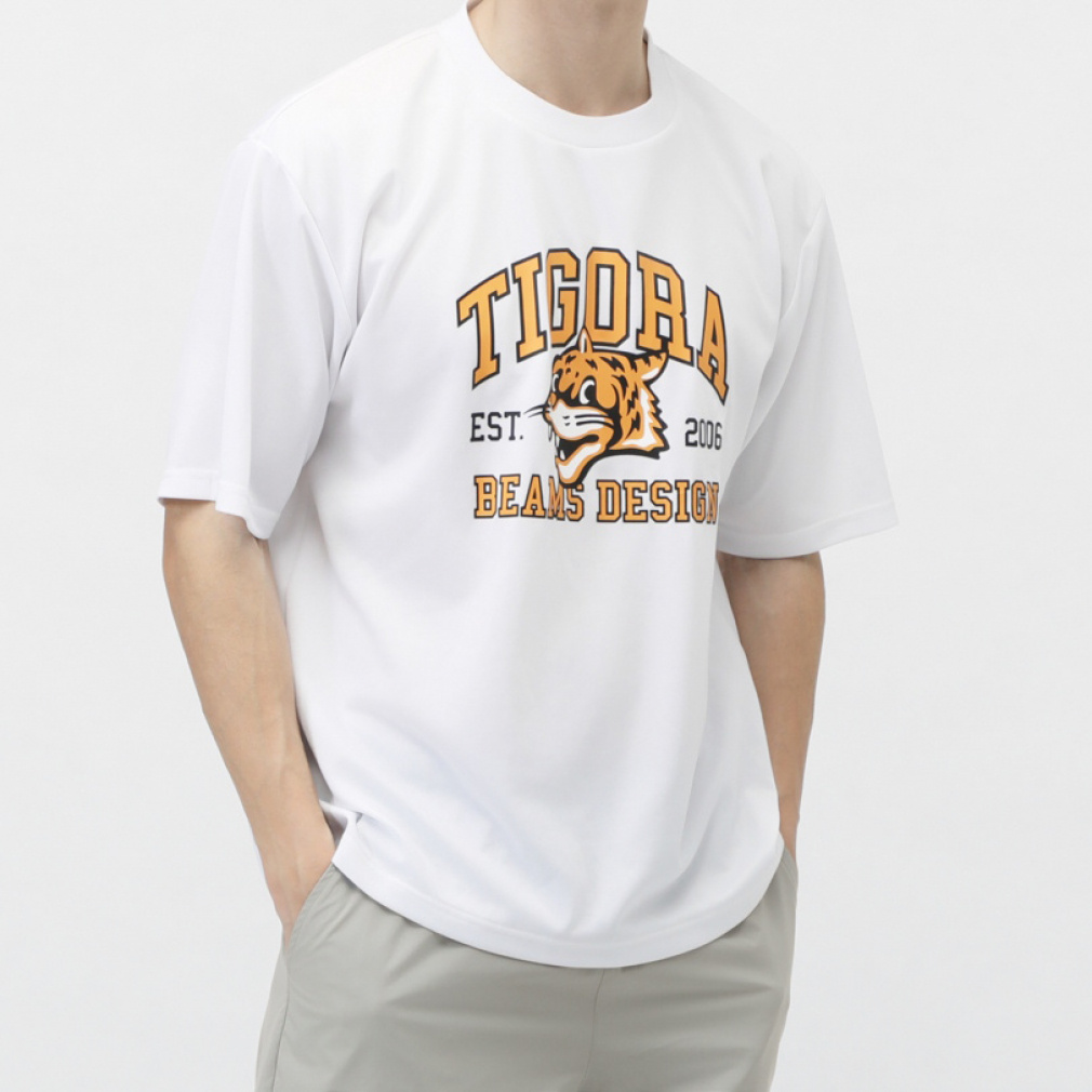 ドライメッシュグラフィックTシャツ(ホワイト-S)