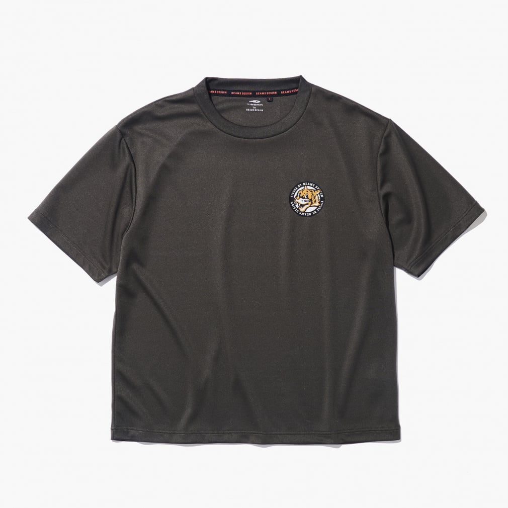 ドライメッシュグラフィックTシャツ(カーキ-S)