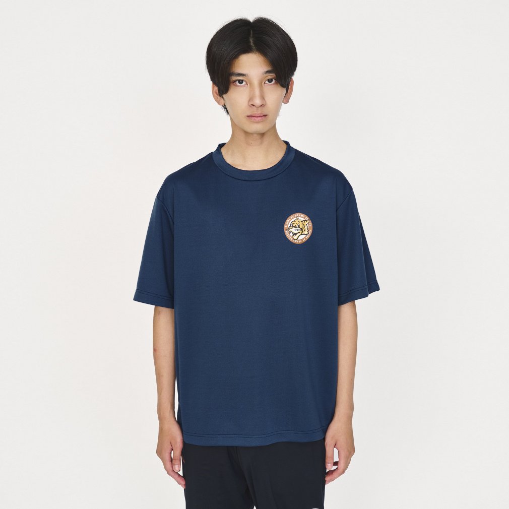 ドライメッシュグラフィックTシャツ(ダークブルー-S)