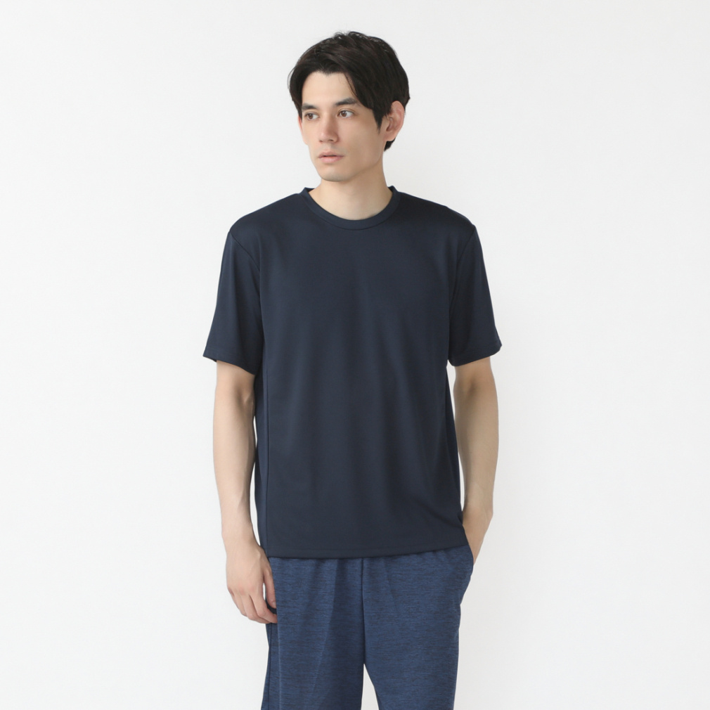 iCOOL Tシャツ ショートパンツ 上下セット(ネイビー-S)