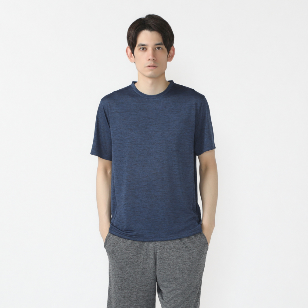 iCOOL Tシャツ ショートパンツ 上下セット(ネイビー×ネイビー-S)