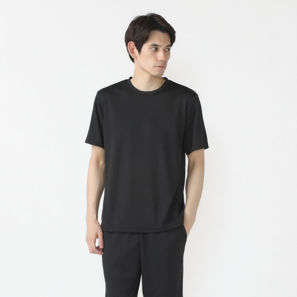 iCOOL Tシャツ ショートパンツ 上下セット(ブラック-S)