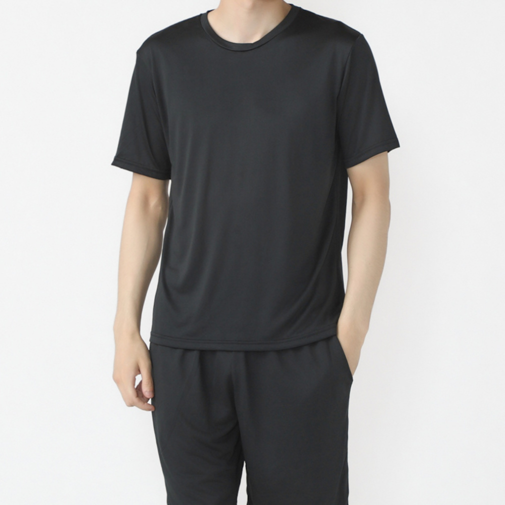 Tシャツ ショートパンツ 上下セット(ブラック-3XL(4L・2XO))